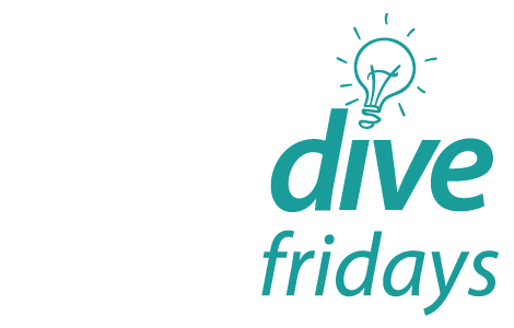 Deep Dive Fridays Logo Reversed