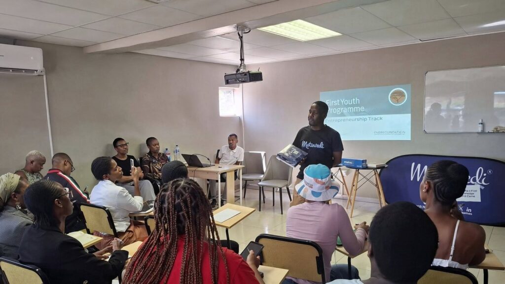 An FNB Foundation First Youth Programme training session